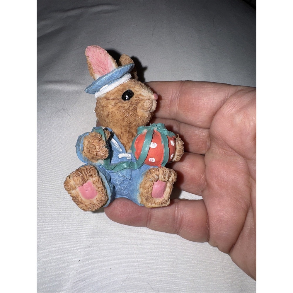 RARE Cottontail Collection Happy Easter Set Of‎ 4 / 3" 2 Boys/2 Girls - Picture 12 of 13